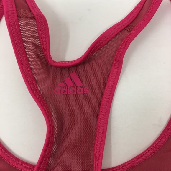 Adidas Womens Don't Rest Activewear Sports Bra Pink Stretch Racerback XL New - Picture 3 of 7